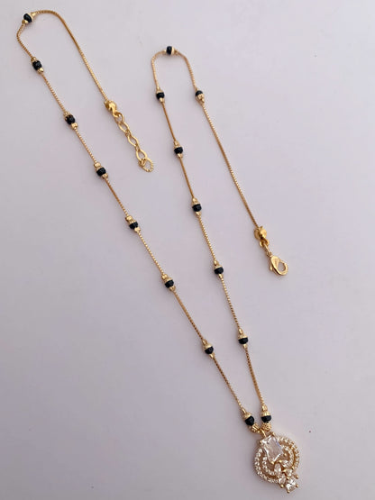 Buy 1 Get 1 Free American Diamond High Gold Plated Fancy Delicate Mangalsutra