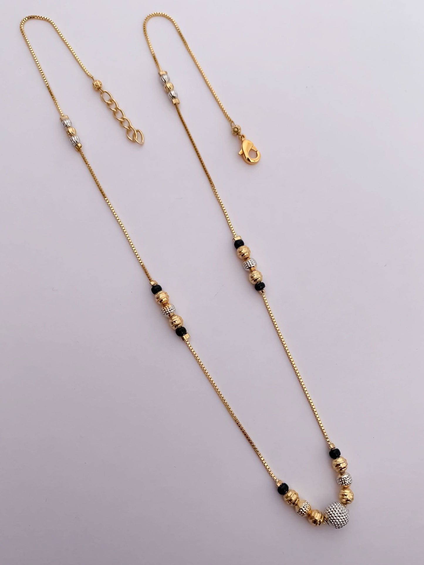 BUY 1 GET 1 FREE - American Diamond Gold Plated Fancy Delicate Mangalsutra