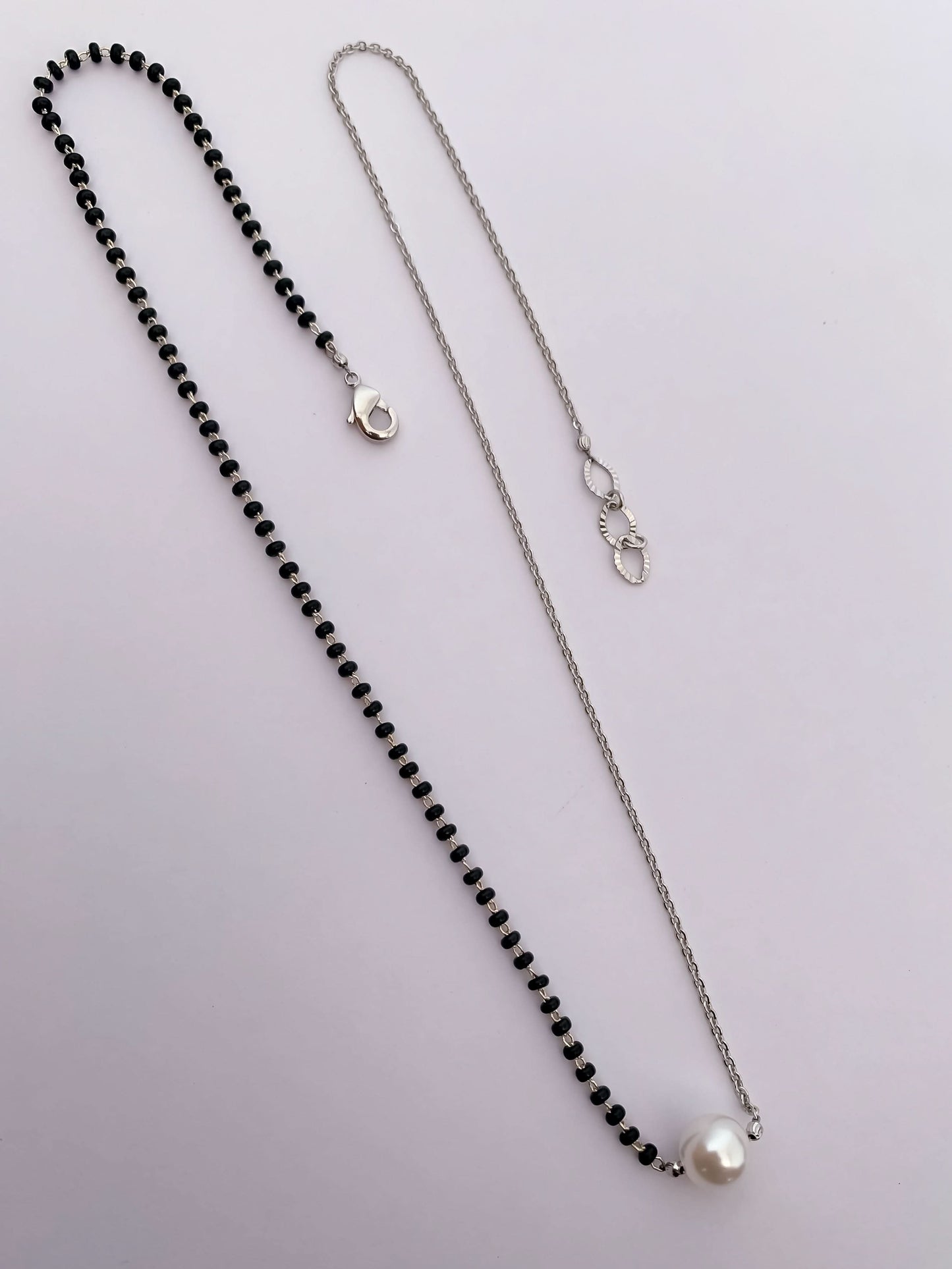 Buy 1 Get 1 Free Silver Plated Fancy Delicate Mangalsutra