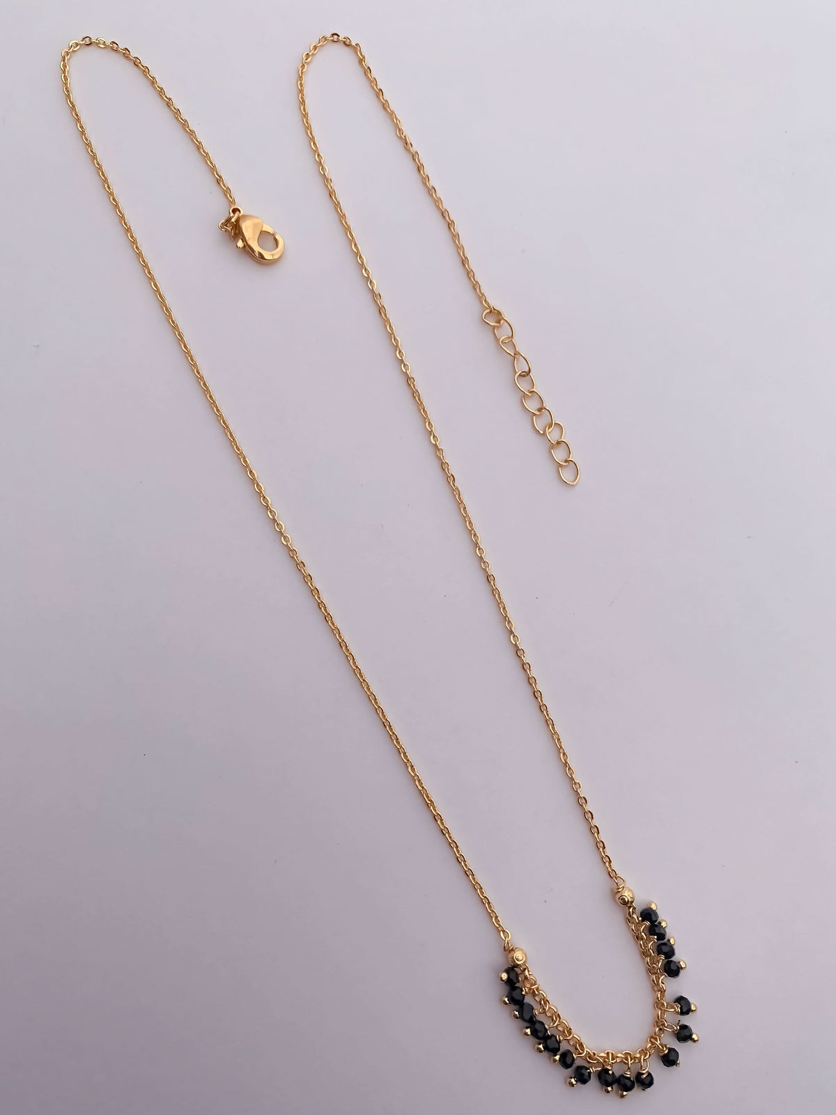 Buy 1 Get 1 Free -Gold Finish Minimal Layered Black Bead Mangalsutra - Mangalsutra - Belleza Jewels