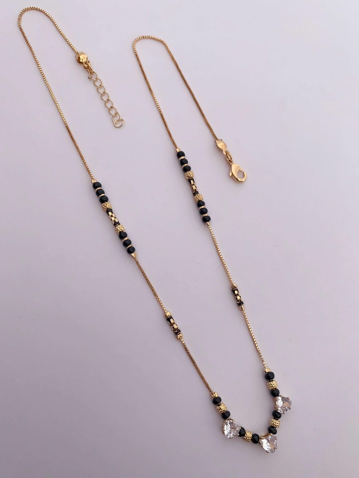 Buy 1 Get 1 Free  - American Diamond  Gold Plated Fancy Delicate Mangalsutra