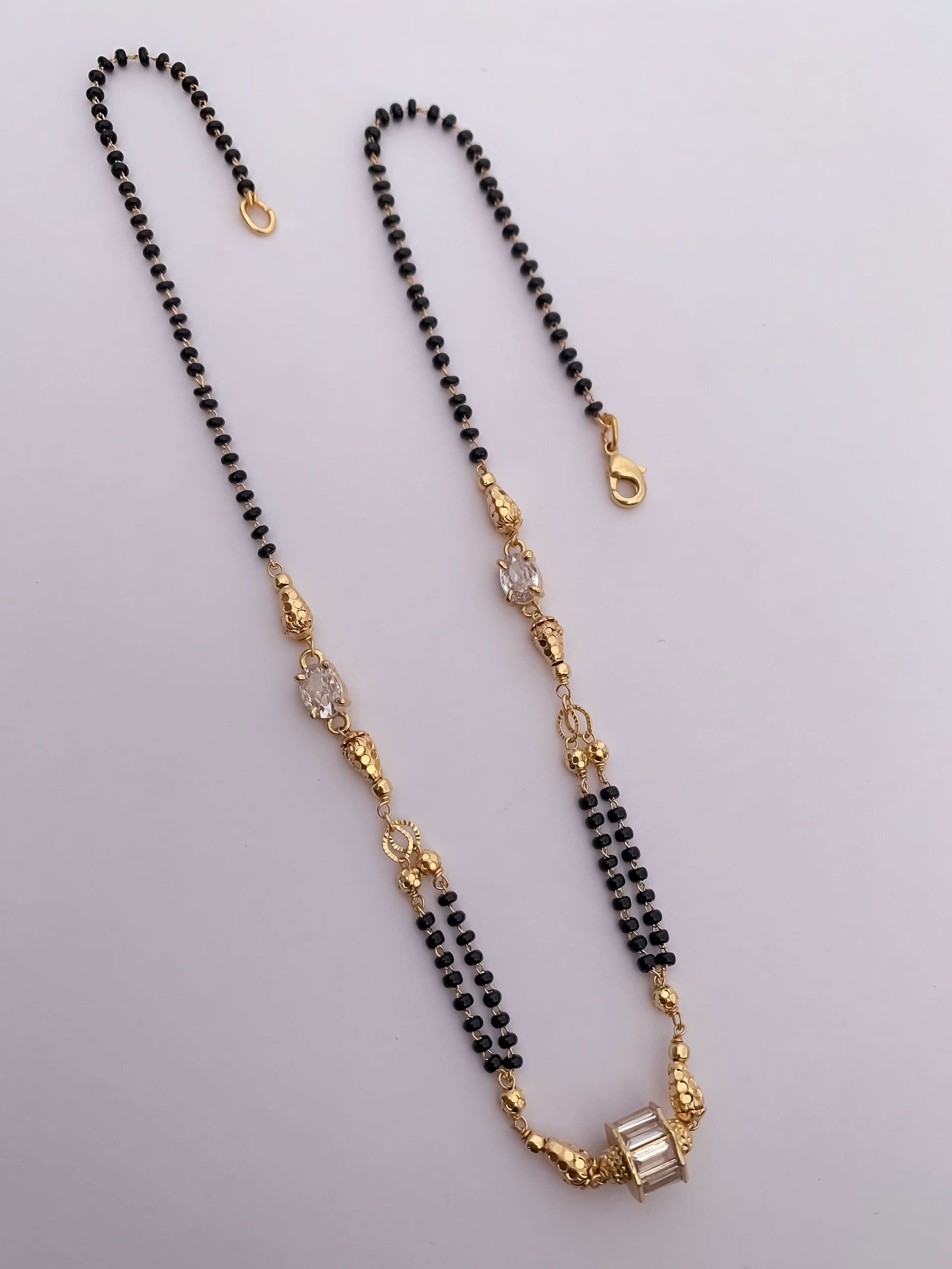 Buy 1 Get 1 Free American Diamond High Gold Plated Fancy Delicate Mangalsutra