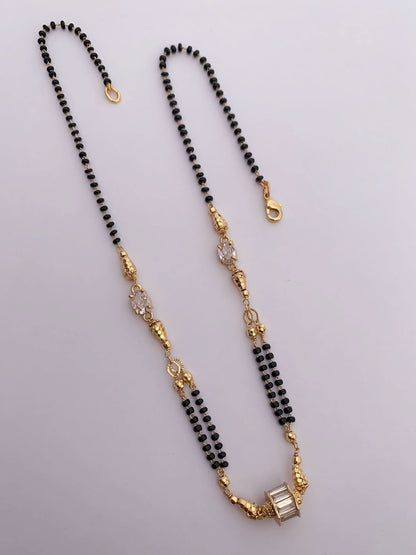 Buy 1 Get 1 Free American Diamond High Gold Plated Fancy Delicate Mangalsutra