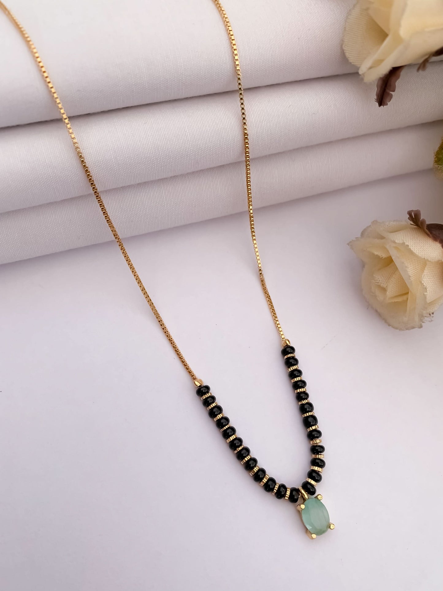 Buy 1 Get 1 Free - American Diamond fancy chain delicate Mangalsutra