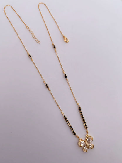 BUY 1 GET 1 FREE - American Diamond high gold plated Delicate fancy Mangalsutra