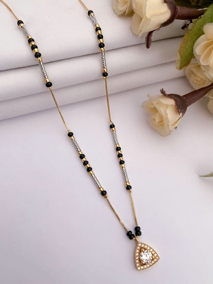 BUY 1 GET 1 FREE - American Diamond high gold fancy Delicate Mangalsutra