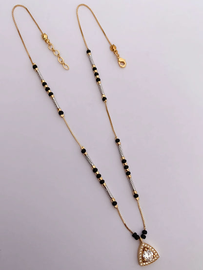 BUY 1 GET 1 FREE - American Diamond high gold fancy Delicate Mangalsutra