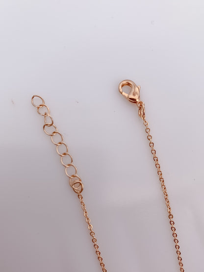 Double Circle CZ Pendant Set