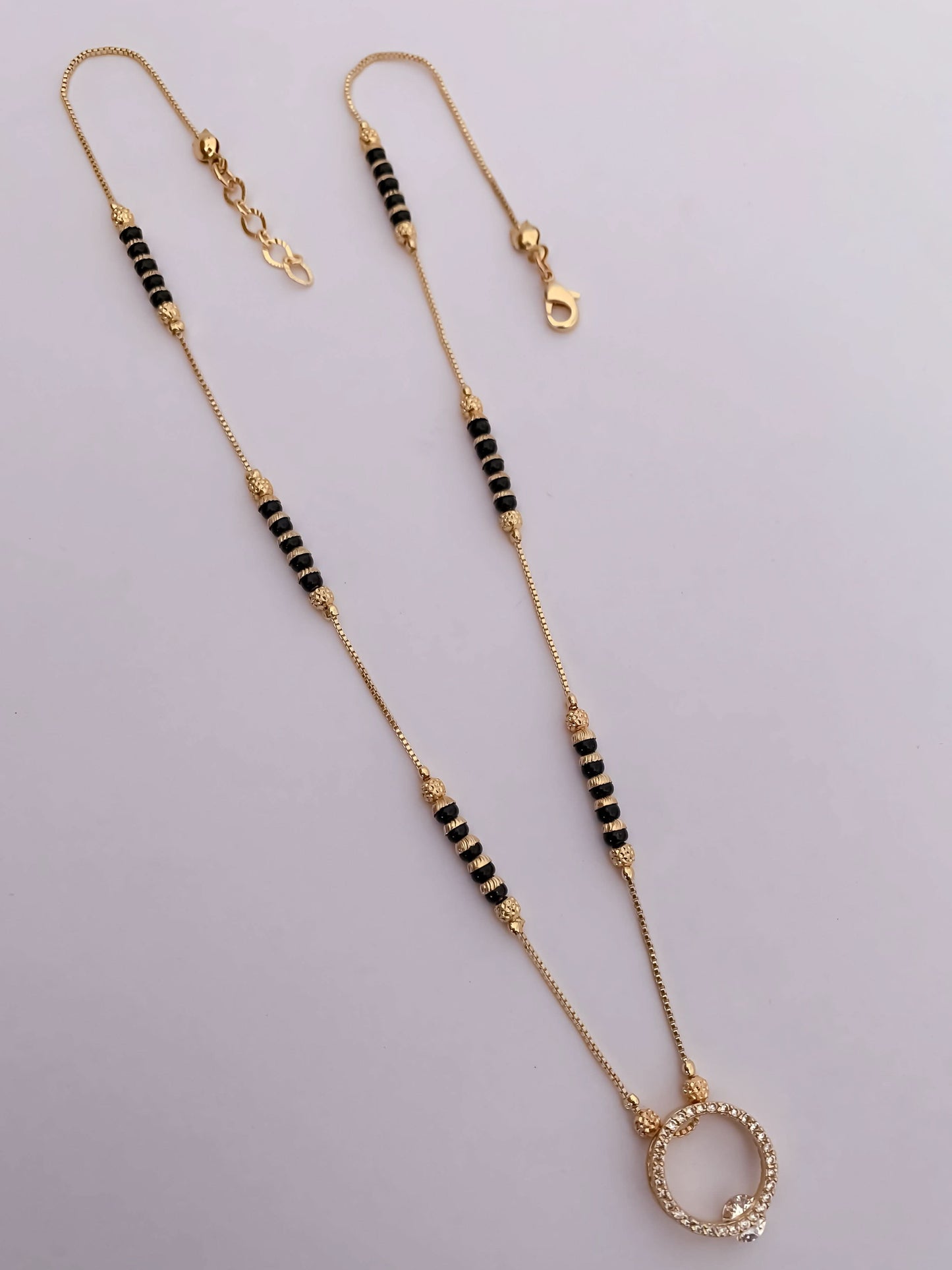 Buy 1 Get 1 Free American Diamond High Gold Plated Fancy Delicate Mangalsutra