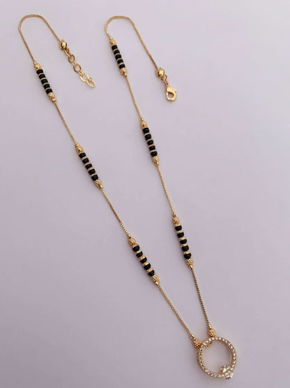 Buy 1 Get 1 Free American Diamond High Gold Plated Fancy Delicate Mangalsutra