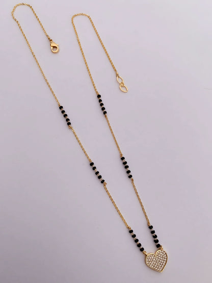 Buy 1 Get 1 Free- American Diamond High Gold Plated Fancy Delicate Mangalsutra