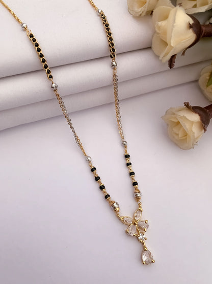 Buy 1 Get 1 Free American Diamond High Gold Plated Fancy Delicate Mangalsutra