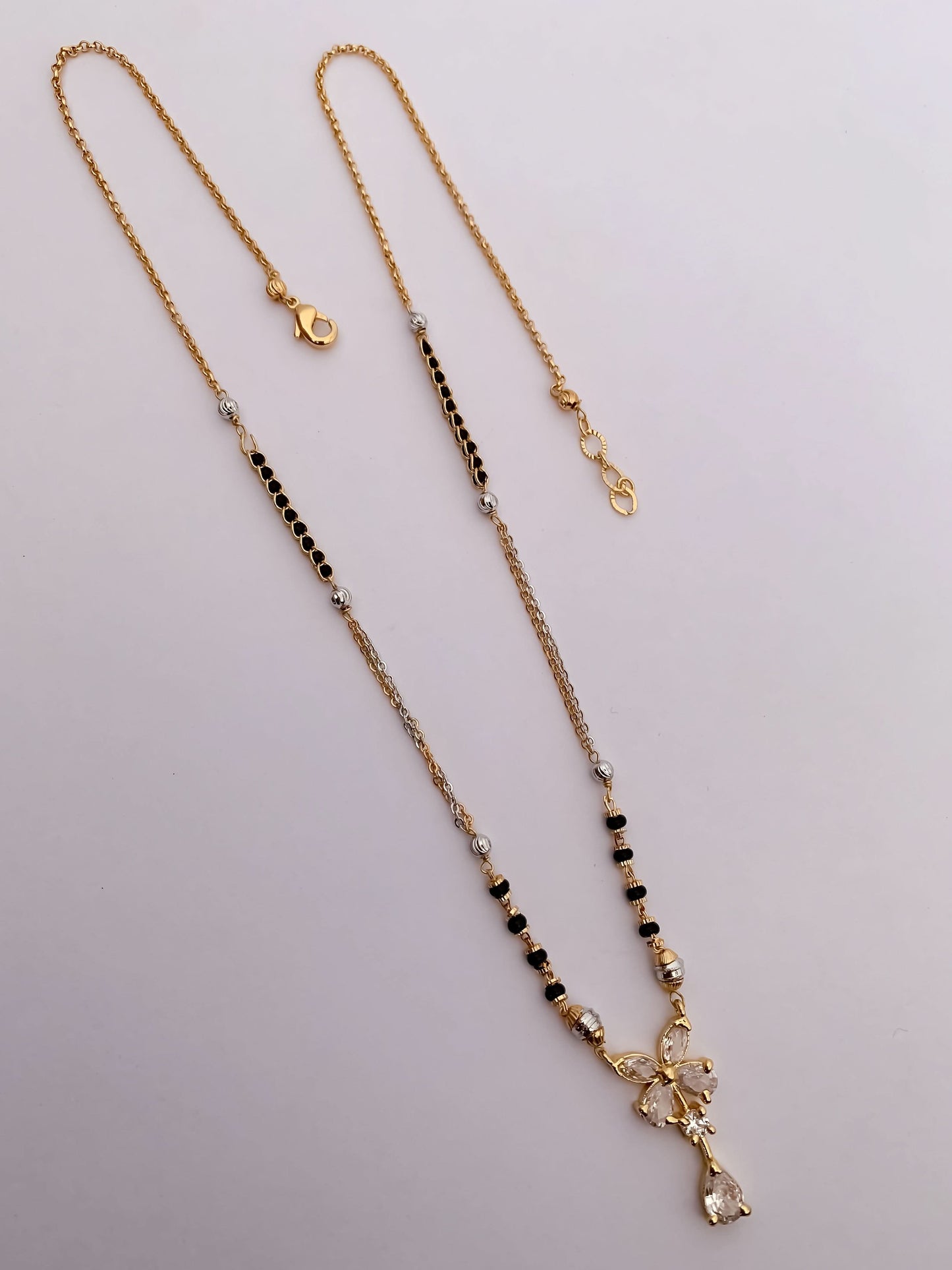 Buy 1 Get 1 Free American Diamond High Gold Plated Fancy Delicate Mangalsutra