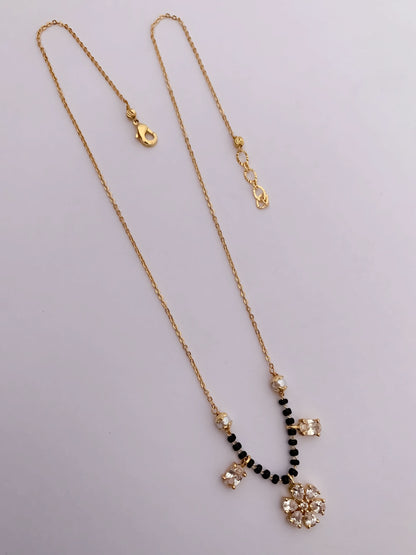 Buy 1 Get 1 Free American Diamond High Gold Plated Fancy Delicate Mangalsutra