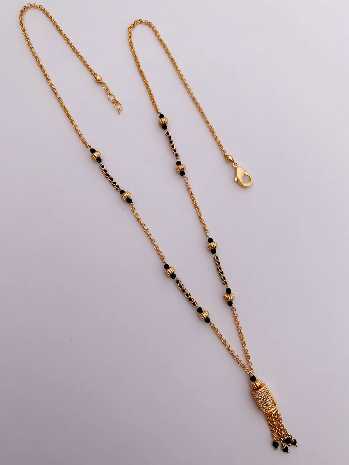 Buy 1 Get 1 Free- American Diamond High Gold Plated Fancy Delicate Mangalsutra