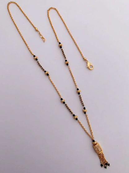 Buy 1 Get 1 Free- American Diamond High Gold Plated Fancy Delicate Mangalsutra