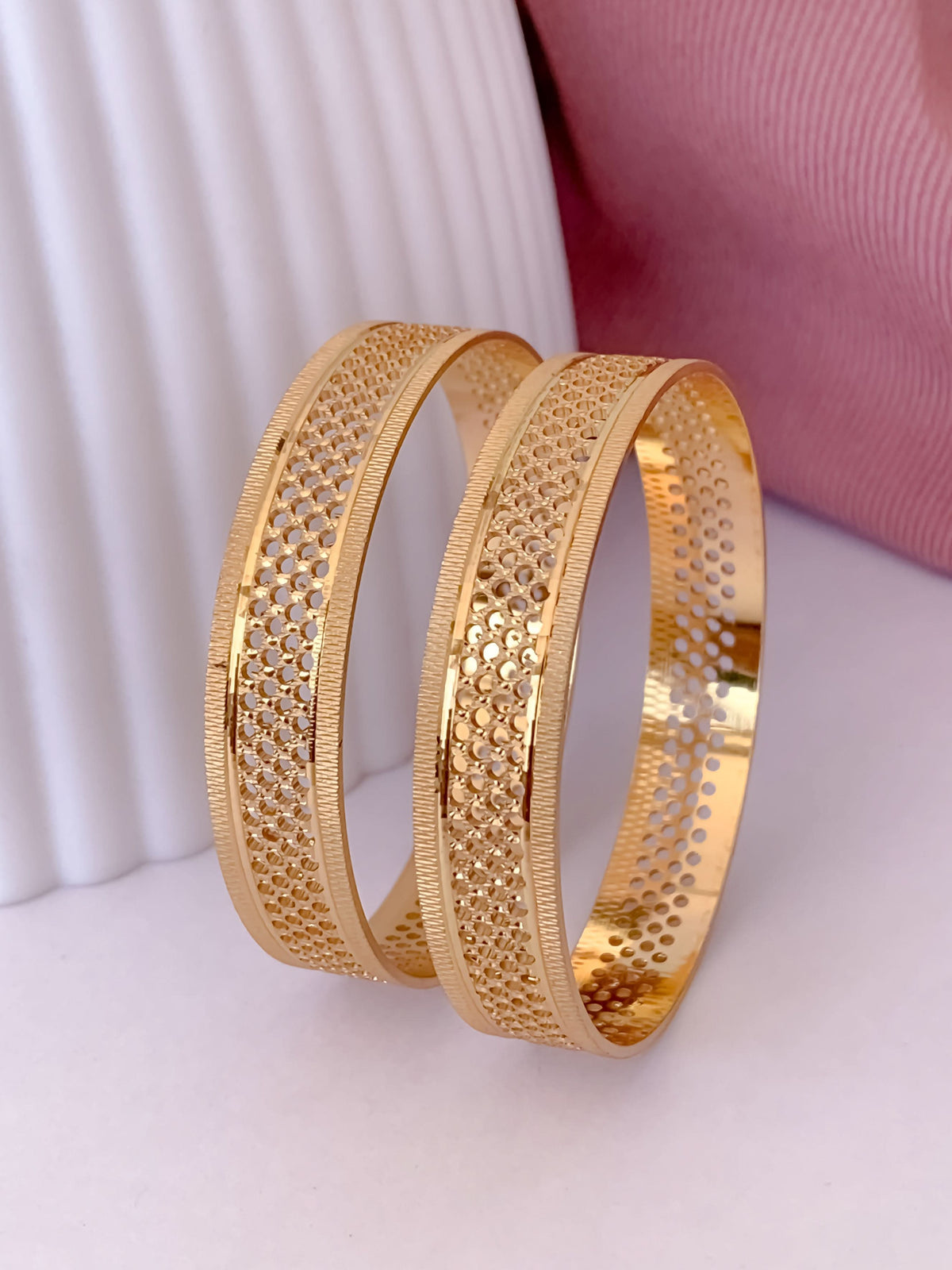 Buy 1 Get 1 Free - Aadhya Bangles ( set of 2 ) - Bangles - Belleza Jewels