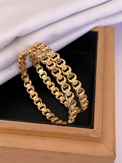 Buy 1 Get 1 Free - Roopa Bangals (set of 2 ) - Bangles - Belleza Jewels