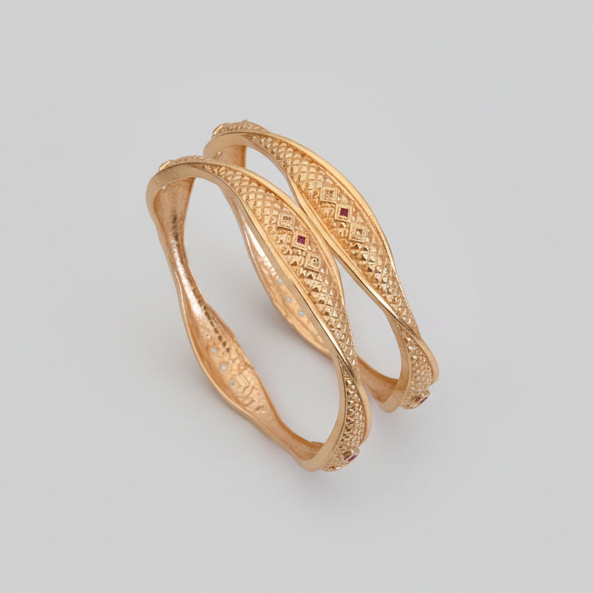 Buy 1 Get 1 Free - Shivangi Banglas (set of 2 ) - Bangles - Belleza Jewels