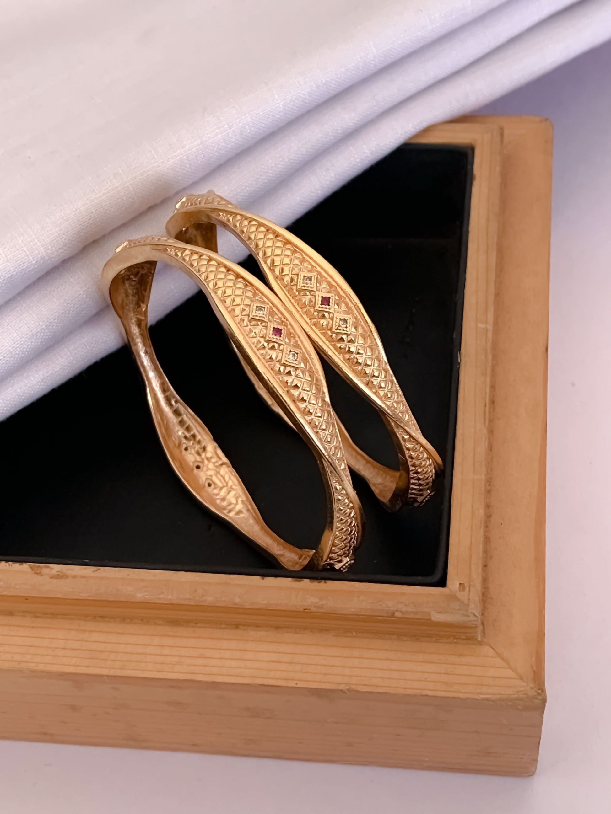 Buy 1 Get 1 Free - Shivangi Bangles(set of 2 ) - Bangles - Belleza Jewels
