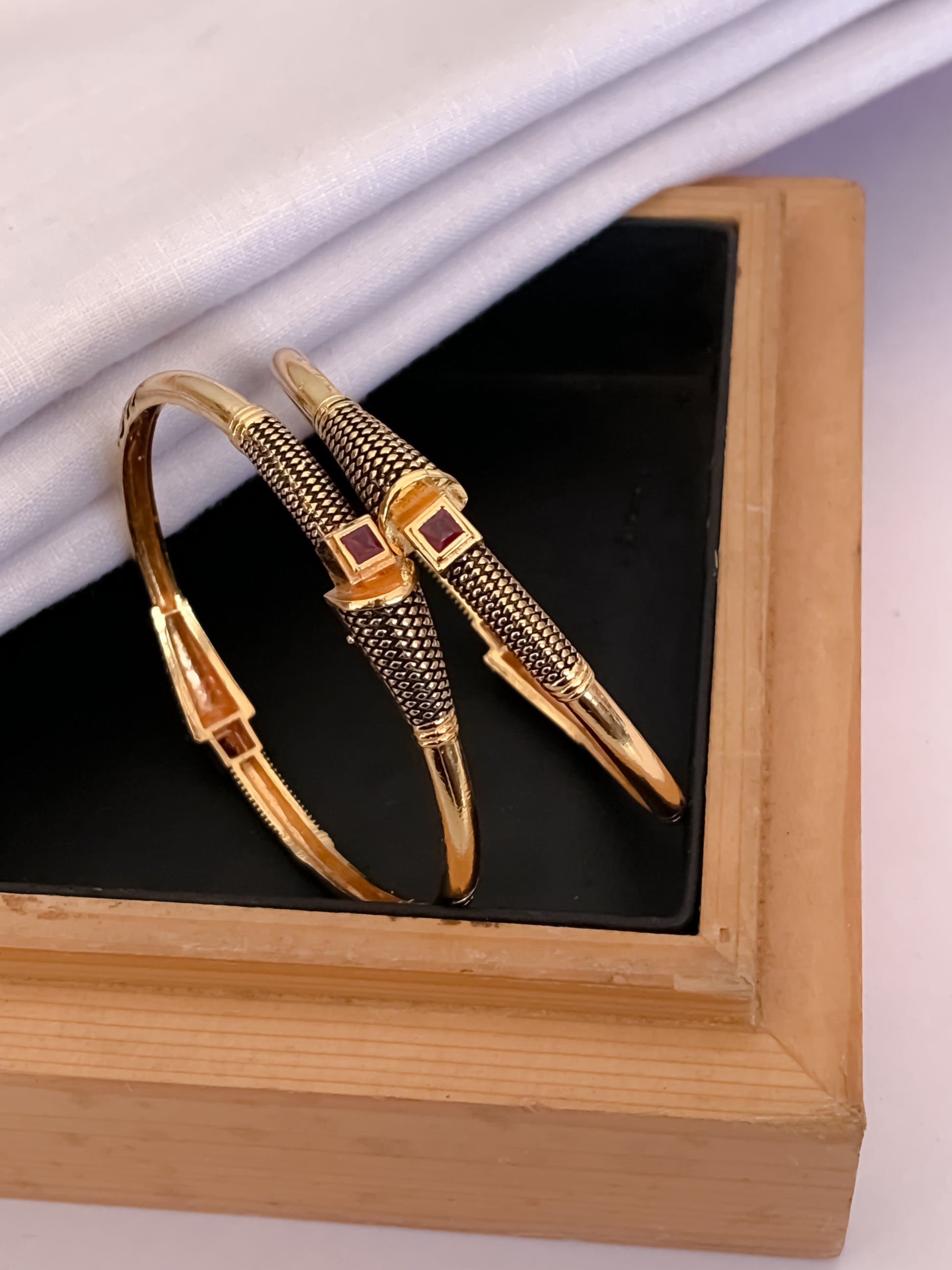 Buy 1 Get 1 Free - Gopi Bangals (set of 2 ) - Bangles - Belleza Jewels