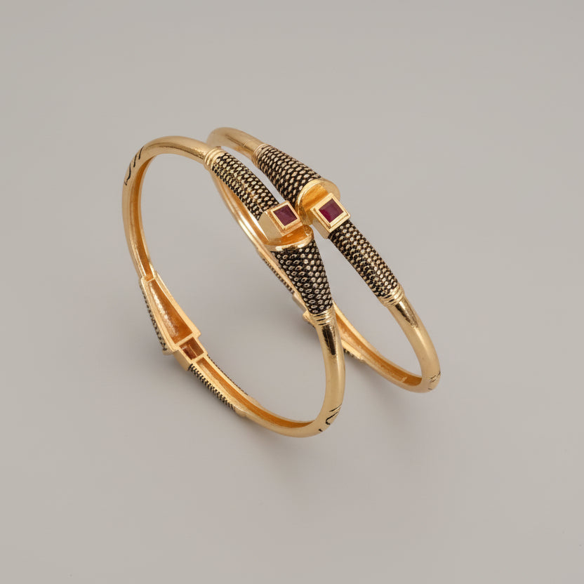 Buy 1 Get 1 Free - Gopi Bangals (set of 2 ) - Bangles - Belleza Jewels