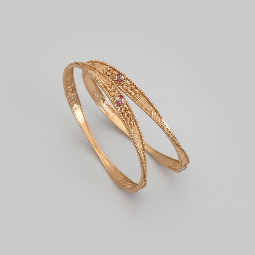 Buy 1 Get 1 Free - Jayshree Bangals (set of 2 ) - Bangles - Belleza Jewels