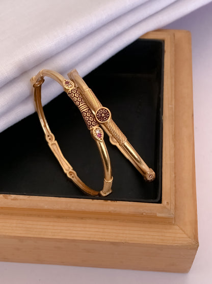Buy 1 Get 1 Free - Nisha Bangals (set of 2 ) - Bangles - Belleza Jewels