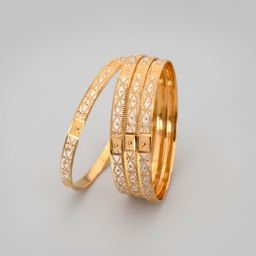 Buy 1 Get 1 Free - Kavita Bangals ( set of 4 ) - Bangles - Belleza Jewels