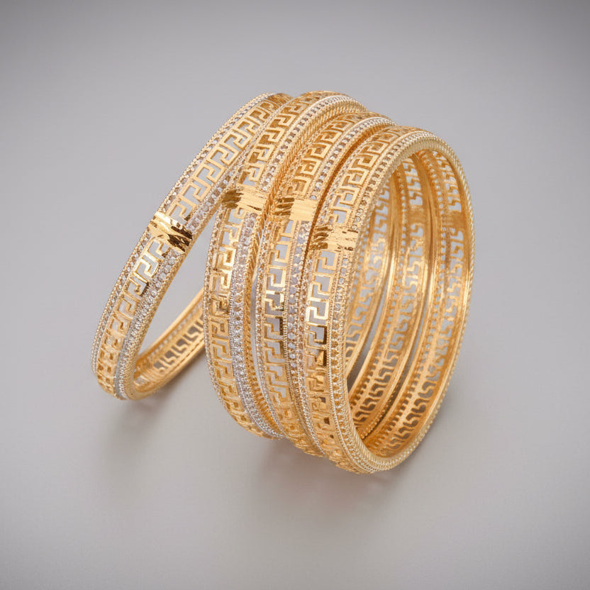 Buy 1 Get 1 Free - Krishna Bangals ( set of 4 ) - Bangles - Belleza Jewels