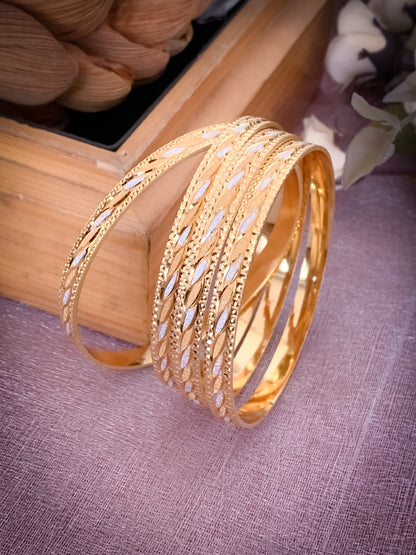 Buy 1 Get 1 Free - Mira Bangals ( set of 4 ) - Bangles - Belleza Jewels
