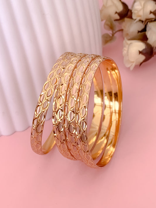 BUY 1 GET 1 FREE - Ishani Bangles (Set of 4) - Bangles - Belleza Jewels