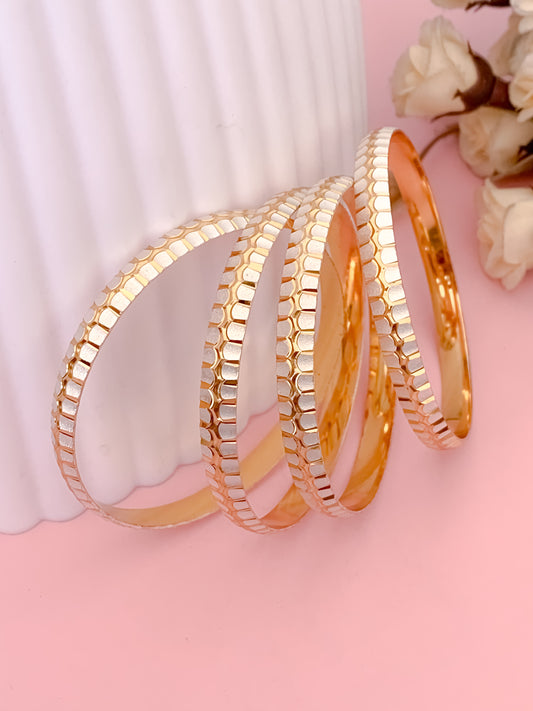 BUY 1 GET 1 FREE - Naomika Bangles (Set of 4) - Bangles - Belleza Jewels