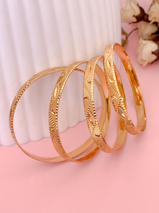 BUY 1 GET 1 FREE - Riona Bangles (Set of 4) - Bangles - Belleza Jewels
