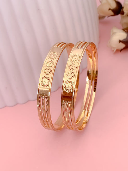BUY 1 GET 1 FREE - Parvati Bangals (Set of 2) - Bangles - Belleza Jewels
