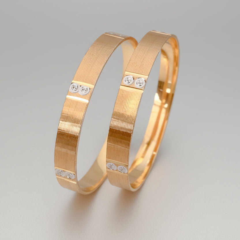 BUY 1 GET 1 FREE - Prisha Bangles (Set of 2) - Bangles - Belleza Jewels