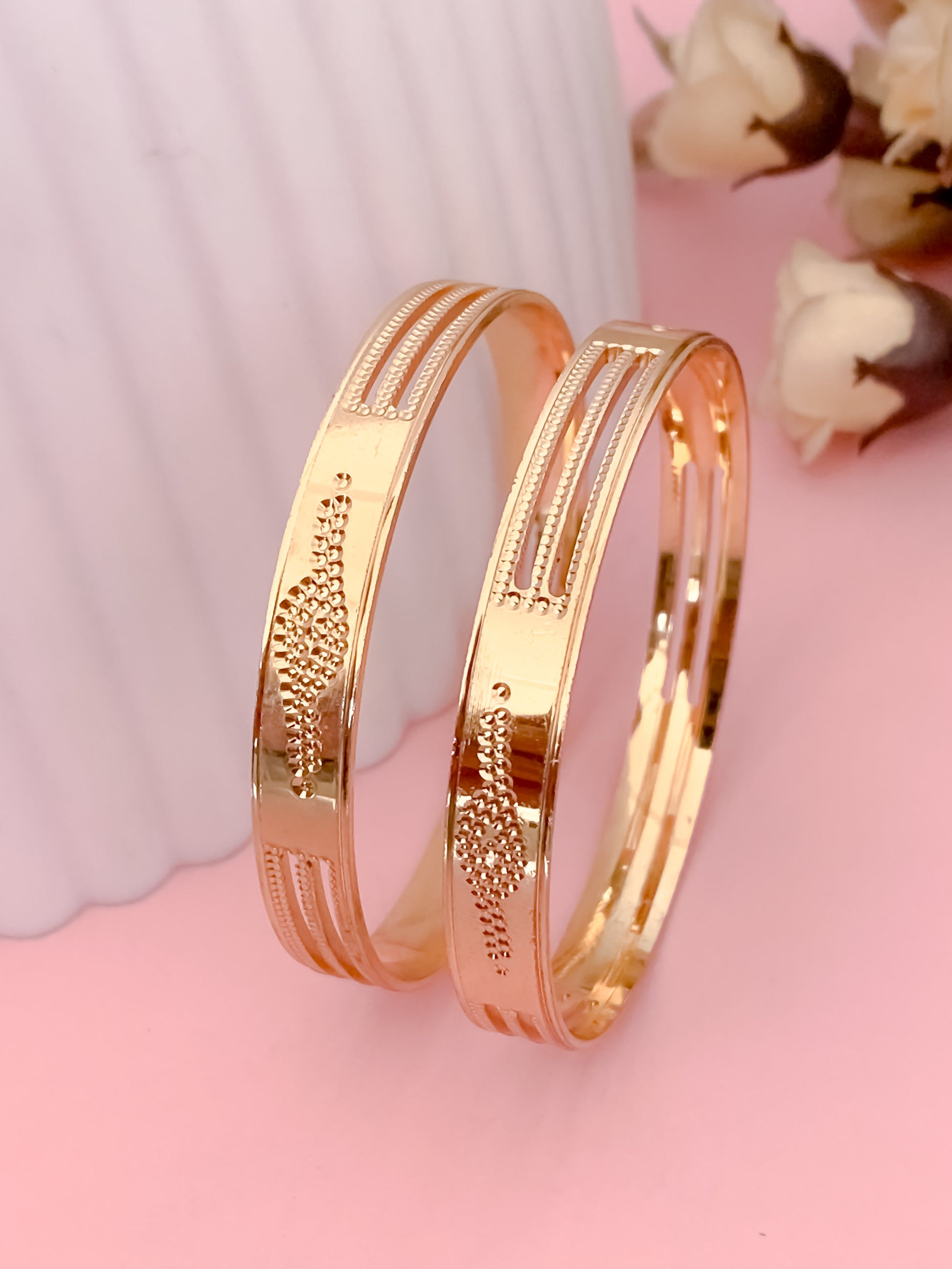 BUY 1 GET 1 FREE - Durga Bangles (Set of 2) - Bangles - Belleza Jewels