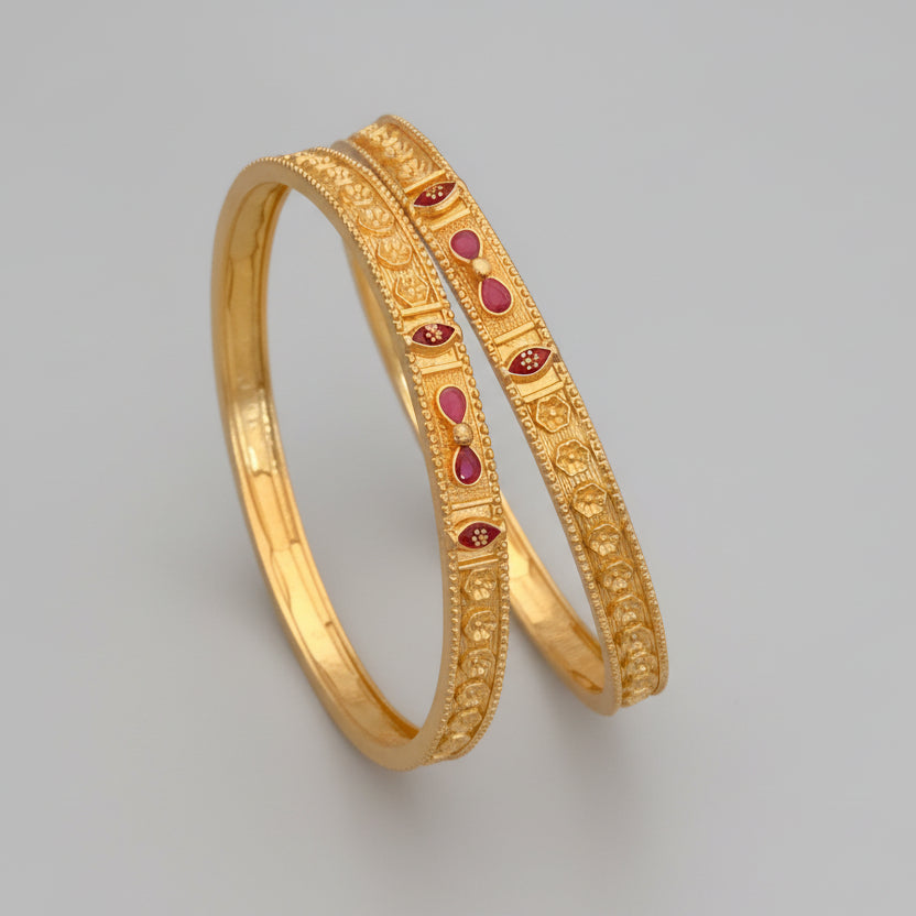Saba Bangle Sabana Bangles (Set of 2) – Belleza Jewels