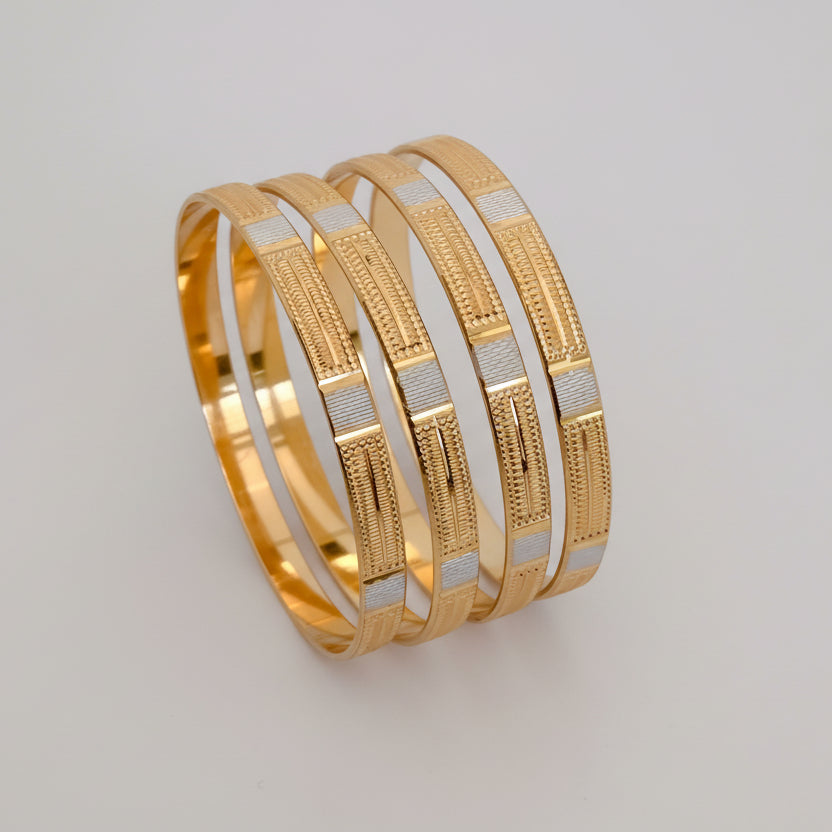 Buy 1 Get 1 Free - Jeevika Bangles ( set of 4 ) - Bangles - Belleza Jewels