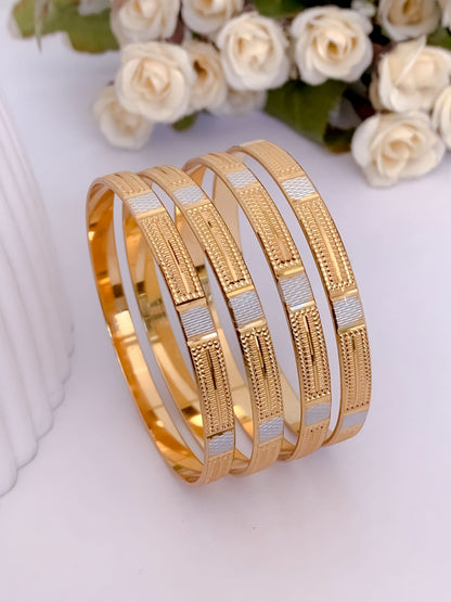 Buy 1 Get 1 Free - Jeevika Bangles ( set of 4 ) - Bangles - Belleza Jewels