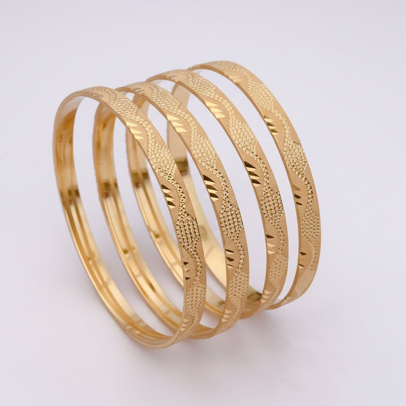 Buy 1 Get 1 Free - Urmila Bangles ( set of 4 ) - Bangles - Belleza Jewels