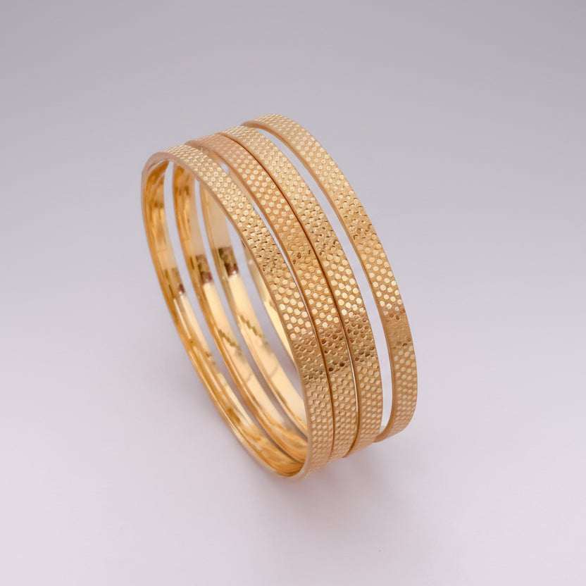 Buy 1 Get 1 Free - Apsara Bangles ( set of 4 ) - Bangles - Belleza Jewels
