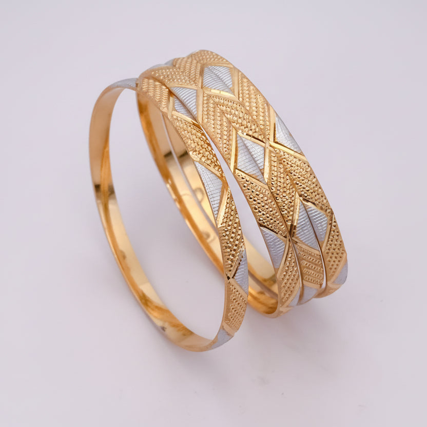 Buy 1 Get 1 Free -Niharika Bangles ( set of 4 ) - Bangles - Belleza Jewels