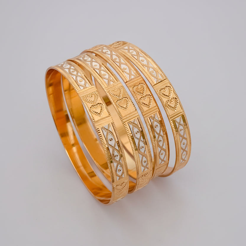 Buy 1 Get 1 Free -Priya Bangles ( set of 4 ) - Bangles - Belleza Jewels