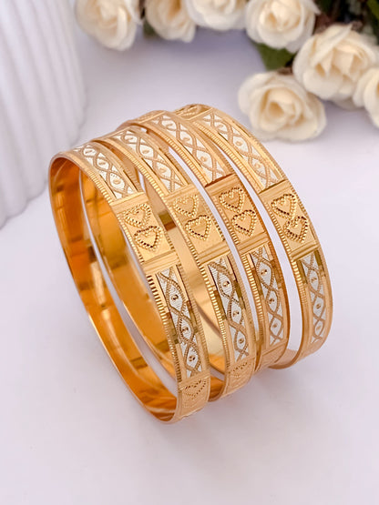 Buy 1 Get 1 Free -Priya Bangles ( set of 4 ) - Bangles - Belleza Jewels