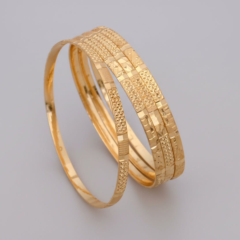Buy 1 Get 1 Free -Varsha Bangles ( set of 4 ) - Bangles - Belleza Jewels