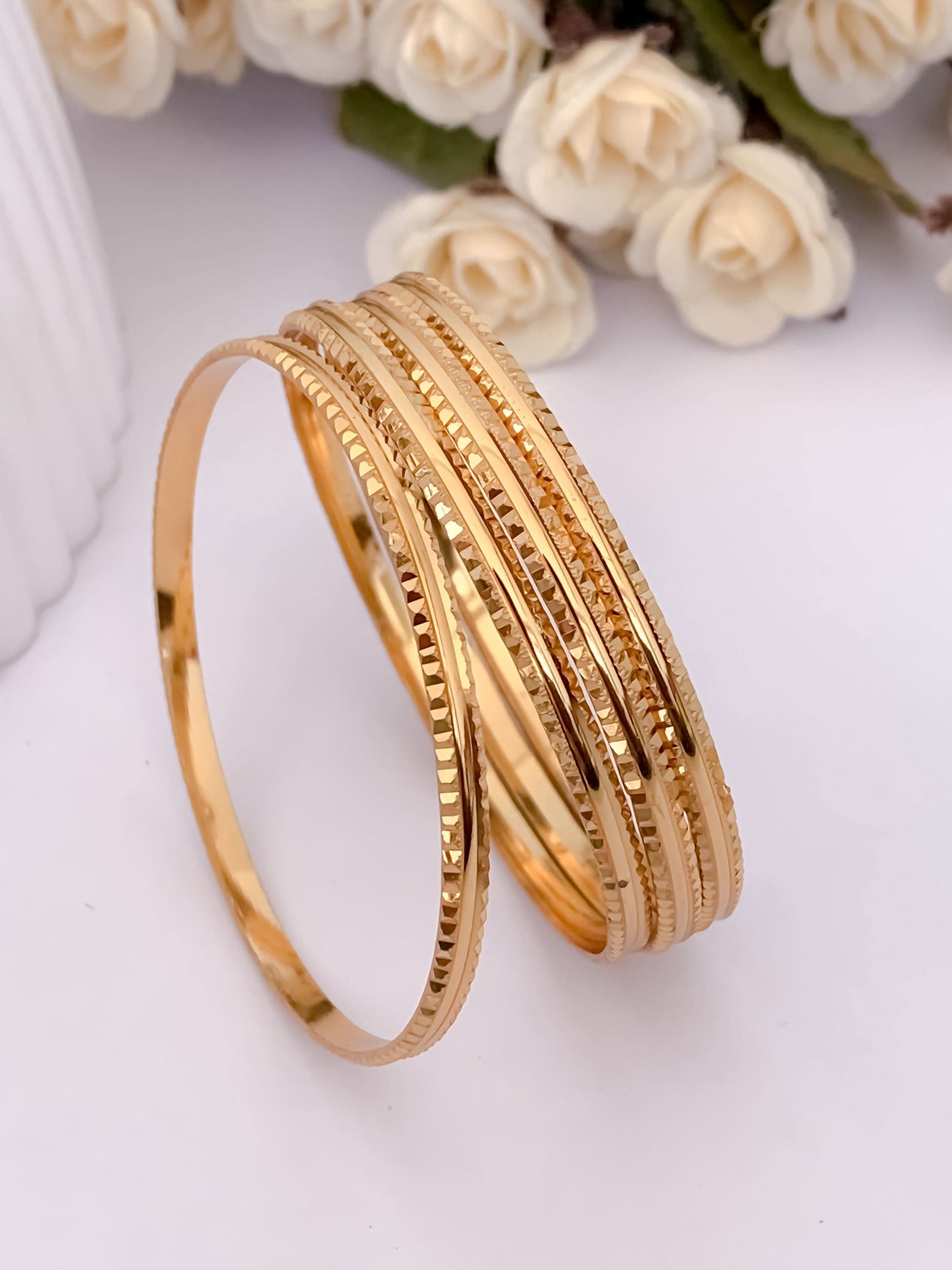 Buy 1 Get 1 Free -Shilpa Bangles ( set of 4 ) - Bangles - Belleza Jewels