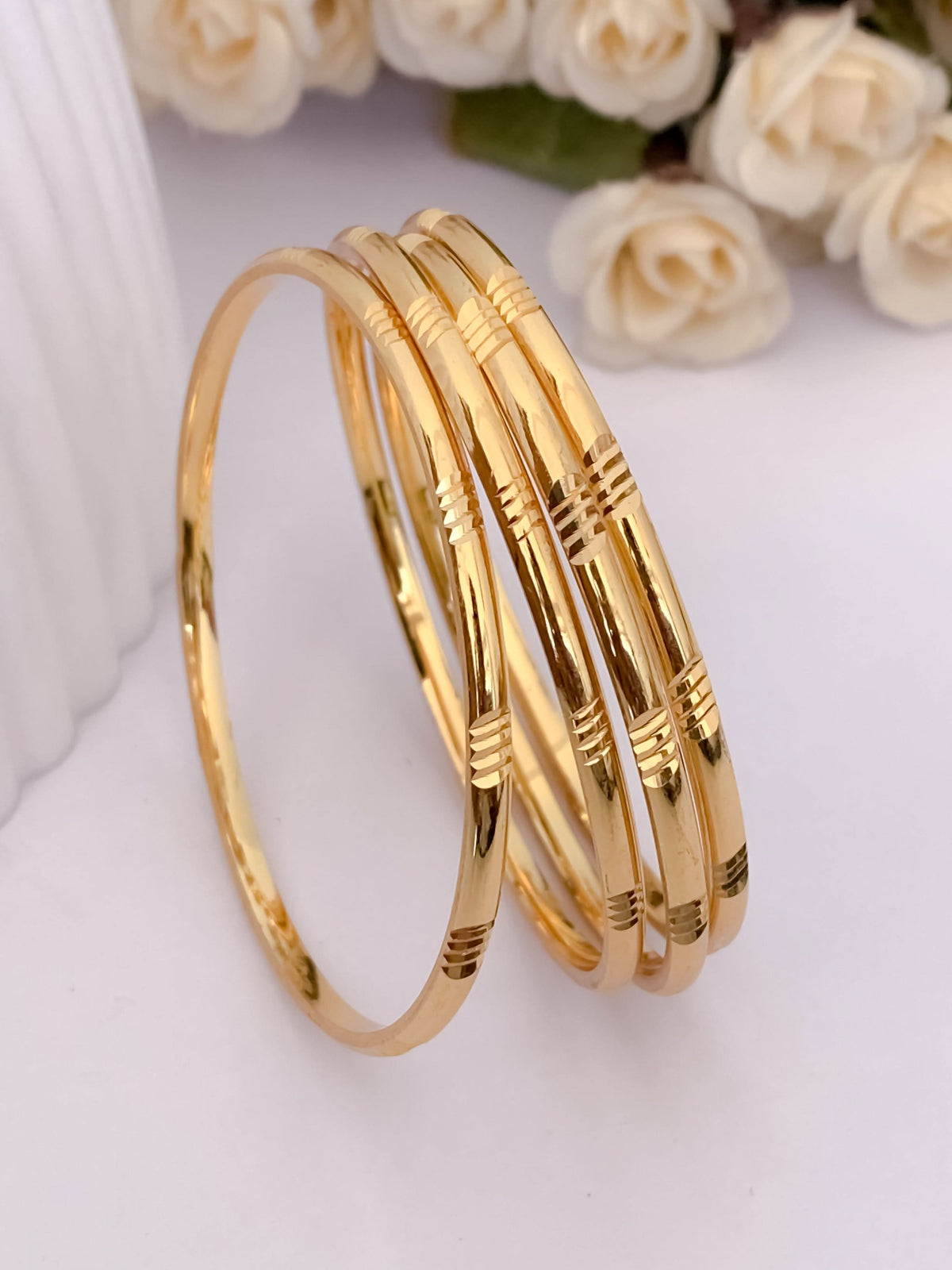 Buy 1 Get 1 Free -Mahi Bangles( set of 4 ) - Bangles - Belleza Jewels