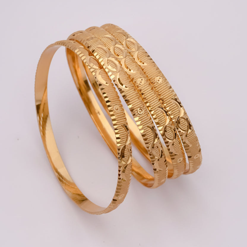 Buy 1 Get 1 Free -Radhika Bangles ( set of 4 ) - Bangles - Belleza Jewels