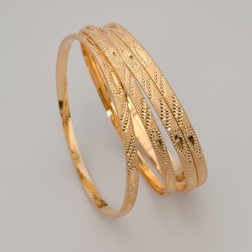 Buy 1 Get 1 Free -Chandani Bangles ( set of 4 ) - Bangles - Belleza Jewels